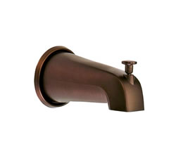 Danze D606425RB - 8-inch Wall Mount Tub Spout with Diverter - Oil Rubbed Bronze