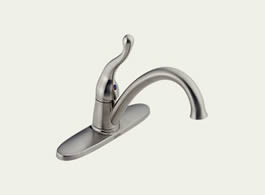 Delta Talbott: Single Handle Kitchen Faucet - 119-SS-DST