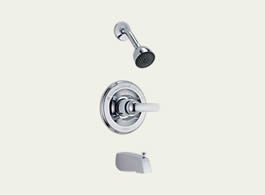 Delta 1343 Classic: Monitor 13 Series Tub And Shower, Chrome