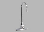 Delta Commercial 1501T3370 - Electronics: Single Hole Battery Operated Electronic Basin Faucet With Gooseneck Spout, Chrome