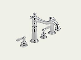 Delta Victorian: Two Handle Kitchen Faucet With Spray - 2256-LHP