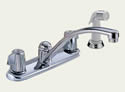 Delta 2400LF Delta 2100 / 2400 Series: Two Handle Kitchen Faucet with Spray