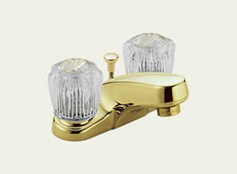 Delta Classic: Two Handle Centerset Lavatory Faucet - 2522-PB