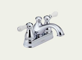 Delta Leland: Two Handle Centerset Lavatory Faucet - Less Handles - 2578-LHPTP