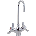 Delta Commercial 25C3877 - 25T Two Handle Single Shank Mixing Faucet, Chrome