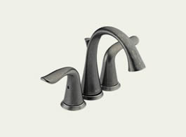 Delta Lahara: Two Handle Mini-Widespread Lavatory Faucet - 4538-PT