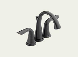 Delta Lahara: Two Handle Mini-Widespread Lavatory Faucet - 4538-RB