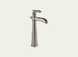 Delta Victorian: Single Handle Centerset Lavatory Faucet With Riser - Less Pop-Up - 754-SS