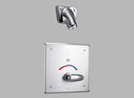Delta Commercial 860T167 -   Electronic Shower Trim With Push Button Activator- Hardwire, Chrome