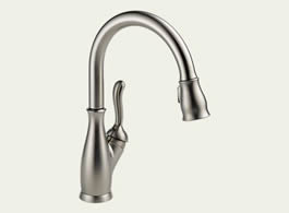 Delta 9178-SS-DST - Delta Leland: Single Handle Pull-Down Kitchen Faucet, None - Stainless