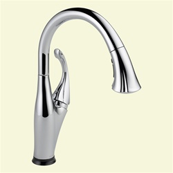 Delta 9192T-DST Addison: Single Handle Pull-Down Kitchen Faucet With Touch2O Technology, Chrome