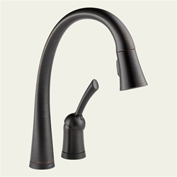 Delta 980T-RB-DST - Delta Pilar: Single Handle Pull-Down Kitchen Faucet With Touch2O Technology(R), Without Sidespray - Venetian Bronze