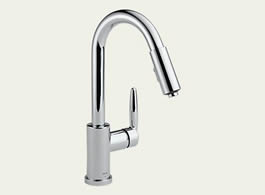 Delta Grail: Single Handle Pull-Down Kitchen Faucet - 985LF