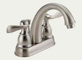 Delta B2596LF-SS Foundations: Two Handle Centerset Lavatory Faucet, Stainless