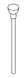 Delta RP6146  Lift Rod & Finial - Lavatory, Chrome