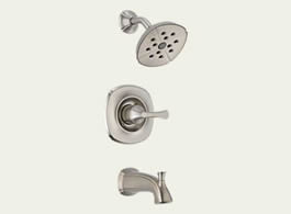 Delta T14492-SS Addison: Monitor 14 Series H2Okinetic Tub & Shower Trim, Stainless