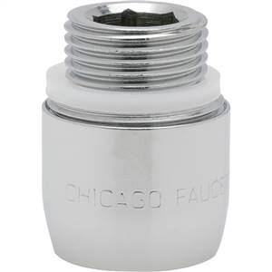 Chicago Faucets - E3-2JKABCP - Softflo® Aerator with Adapter for 3/8 NPS Threads
