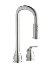 Elkay - LK9405CR - Single Lever Kitchen Faucet with Pull Down Spray - Chrome