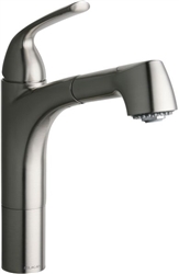 Elkay LKGT1041NK - Gourmet Single Handle Pull Out Spray Kitchen Faucet, Brushed Nickel