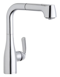 Elkay LKLFGT2042CR - Gourmet Low Flow Pull Out Spray Faucet, Polished Chrome
