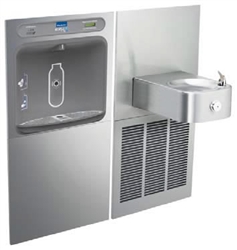 Elkay LZWS-SS8K - Filtered EZH2O® Bottle Filling Station with SoftSides® Single Refrigerated Fountain