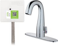 Chicago Faucets EQ-C23A-45ABCP Lav Faucet Eq Ir Gn 8P Aclp Ds Ext 1070