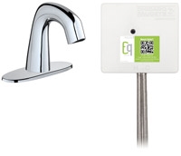 Chicago Faucets EQ-D12A-43ABCP Lav Faucet Eq Ir Rnd 4P Aclp Ds Int 1070