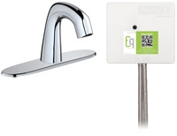 Chicago Faucets EQ-D13A-43ABCP Lav Faucet Eq Ir Rnd 8P Aclp Ds Int 1070