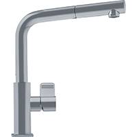 Franke FFPS1180 Mythos Series Pull-Out Kitchen Faucet with Side Lever, 1.75gpm (Satin Nickel)