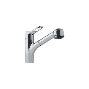 Franke FFPS280 Mambo Series Single Handle Pull-Out Kitchen Faucet, Satin Nickel