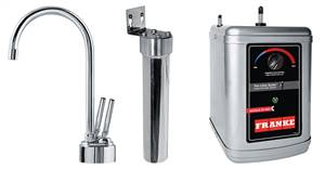 Franke LB8200-FRC-HT Hot & Flitered Cold Water Dispenser With High Arc Spout Combo, Polished Chrome