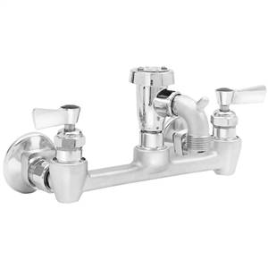 Fisher 19828 - 8-inch ADJ SERVICE SINK FAUCET WITH SHORT SPOUT & VACUUM BREAKER WITHT & S, CHICAGO & KROWNE EZ INSTALL ADAPTERS