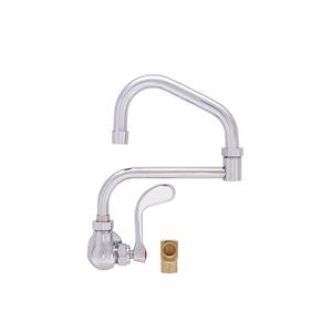 Fisher 20540 - SINGLE BACKSPLASH WITH ELBOW FAUCET WITH 10-inch SWING SPOUT, 7-inch DJ & WRIST HANDLE