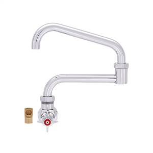 Fisher 22217 - 3/4-inch SINGLE BACKSPLASH WITH ELBOW FAUCET WITH 14-inch SWING SPOUT & 10-inch DJ