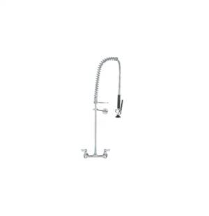 Fisher - 23868 - Spring Style Pre-Rinse Faucet - 8-inch Adjustable Wall Mounted, Wall Bracket