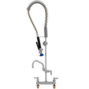 Fisher 25607 - 3/4-inch SPRING PRERINSE WITH 8-inch DECK CONTROL VALVE, 16-inch RISER, 30-inchHOSE, WALL BRACKET, ULTRA SPRAY VALVE, ADDON FAUCET WITH 14-inch SWING SPOUT & INLINE VACUUM BREAKER