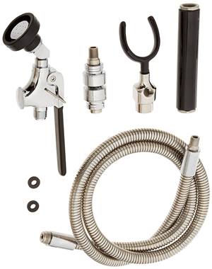 Fisher 26271 - 60-inch HOSE & UTILITY SPRAY VALVE WITH LONG SQUEEZE LEVER & SINGLEWALL HOOK BASE & INLINE VACUUM BREAKER