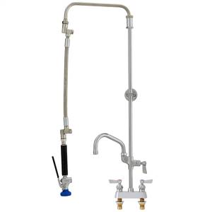 Fisher 30767 - ULTRA PRERINSE WITH 4-inch DECK CONTROL VALVE, 25-inch RISER, 12-inch HOSE,WALL BRACKET, ULTRA SPRAY VALVE & ADDON FAUCET WITH 6-inch SWINGSPOUT