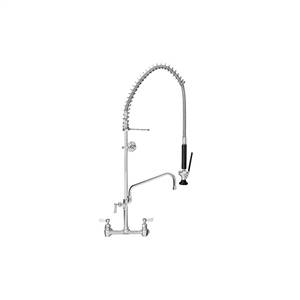 Fisher 32751 - SPRING PRERINSE WITH 8-inch ADJ WALL CONTROL VALVE, 10-inch RISER, 36-inchHOSE, WALL BRACKET, ULTRA SPRAY VALVE BLACK BUMPER ADDON FAUCET14-inch SWING SPOUT