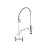 Fisher - 34223 - Spring Style Pre-Rinse Faucet - 8-inch Deck Mounted, Wall Bracket, 6-inch Add-On Faucet Spout