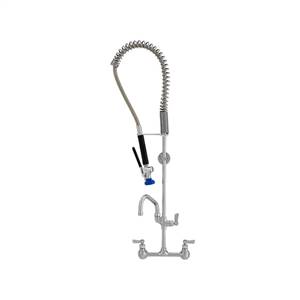 Fisher - 34452 - Spring Style Pre-Rinse Faucet - 8-inch Backsplash Mounted, Wall Bracket, 10-inch Add-On Faucet Spout