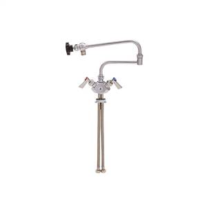 Fisher - 44989 - Single Deck Faucet, Dual Control - 24-inch Double Swing Spout