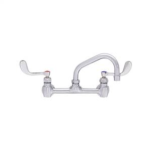 Fisher - 45322 - 8-inch Backsplash Mounted Faucet - 16-inch Swivel Spout, Wristblade Handles