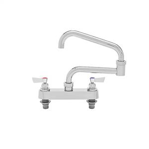 Fisher - 51225 - Ultra-Flex Pre-Rinse Faucet - 4-inch Backsplash Mounted, Wall Bracket, 10-inch Add-On Faucet Spout