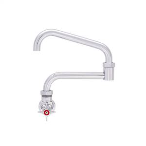 Fisher - 51357 - Ultra-Flex Pre-Rinse Faucet - Single Hole Wall Mounted, Wall Bracket, 10-inch Add-On Faucet Spout