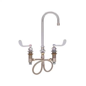 Fisher - 59455 - Widespread Faucet, 6-inch Gooseneck Spout and Wrist Handles 