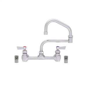 Fisher - 60984 - 8” Wall Mounted Faucet with Concentrics and Elbow, 15-inch Double Jointed Swing Spout and Lever Handles 