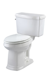 Gerber 20-009 - Allerton™ Suite 1.6 gpf (6 Lpf) Elongated, ErgoHeight™ 2 piece Toilet, 14 inch Rough-In