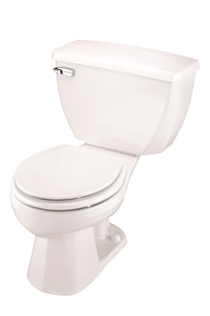 Gerber 21-304 Ultra Flush Round Front Two-Piece Pressure-Assist Toilet - 14-inch Rough-In
