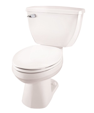 Gerber 21-311 Ultra-Flush Pressure Assist Elongated Two-Piece Toilet - 10-inch Rough-In